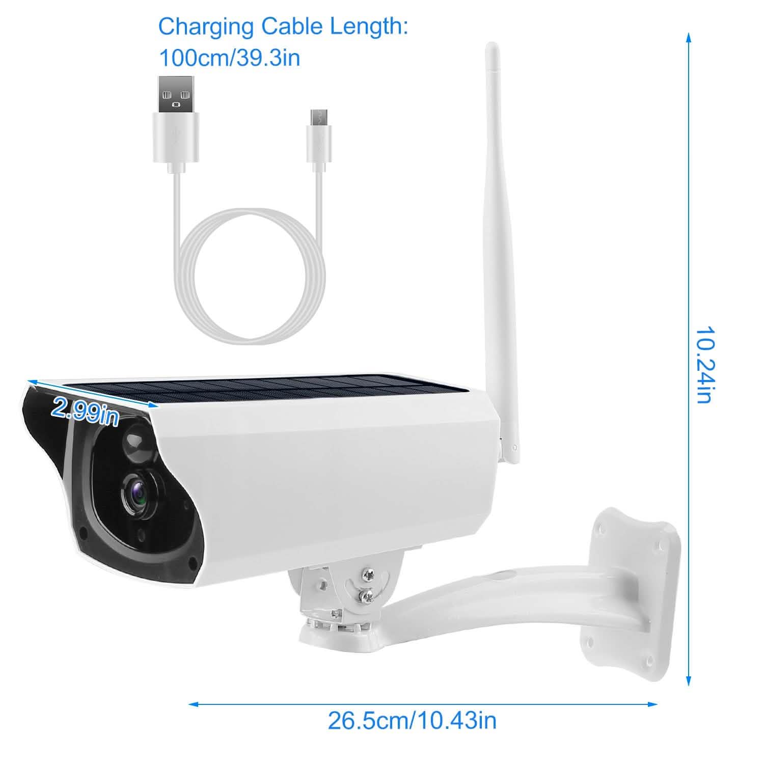 Caméra IP Wifi Solaire 1080P