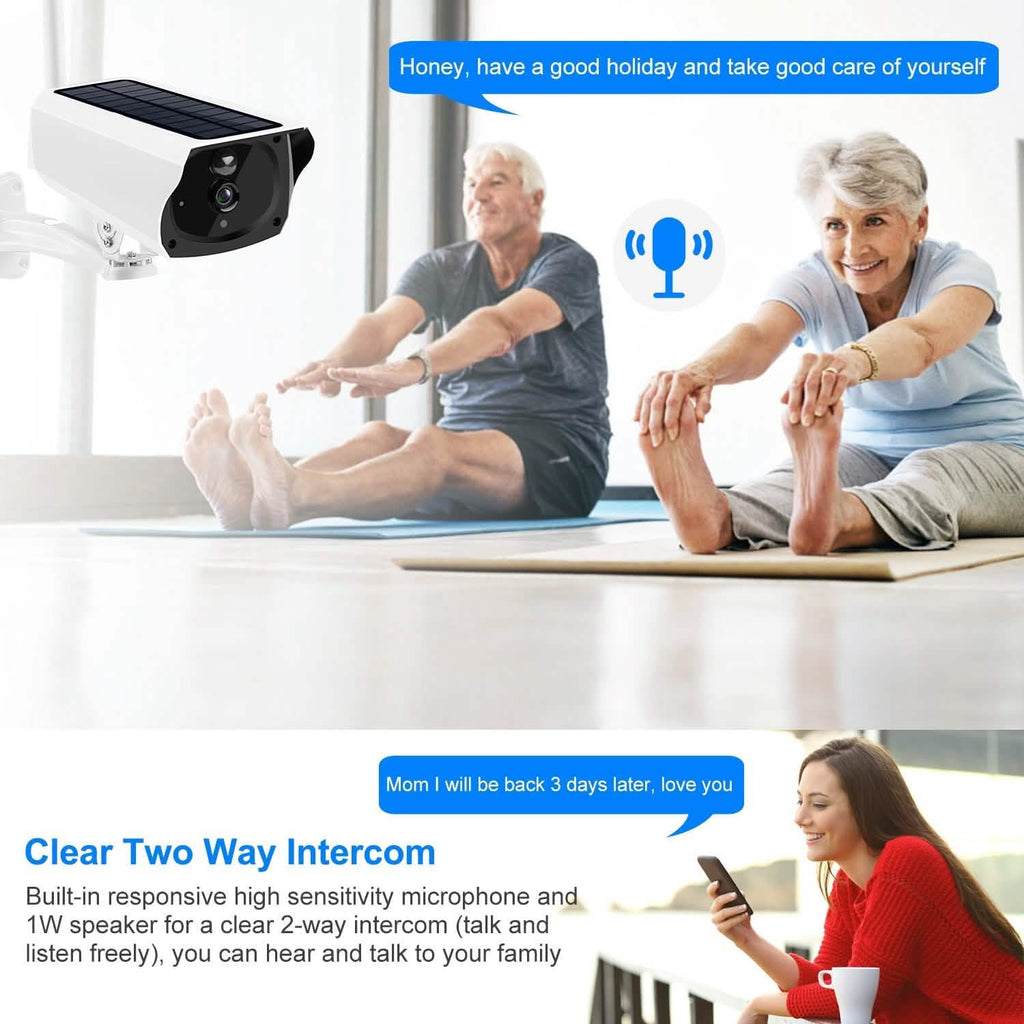 Caméra IP Wifi Solaire 1080P