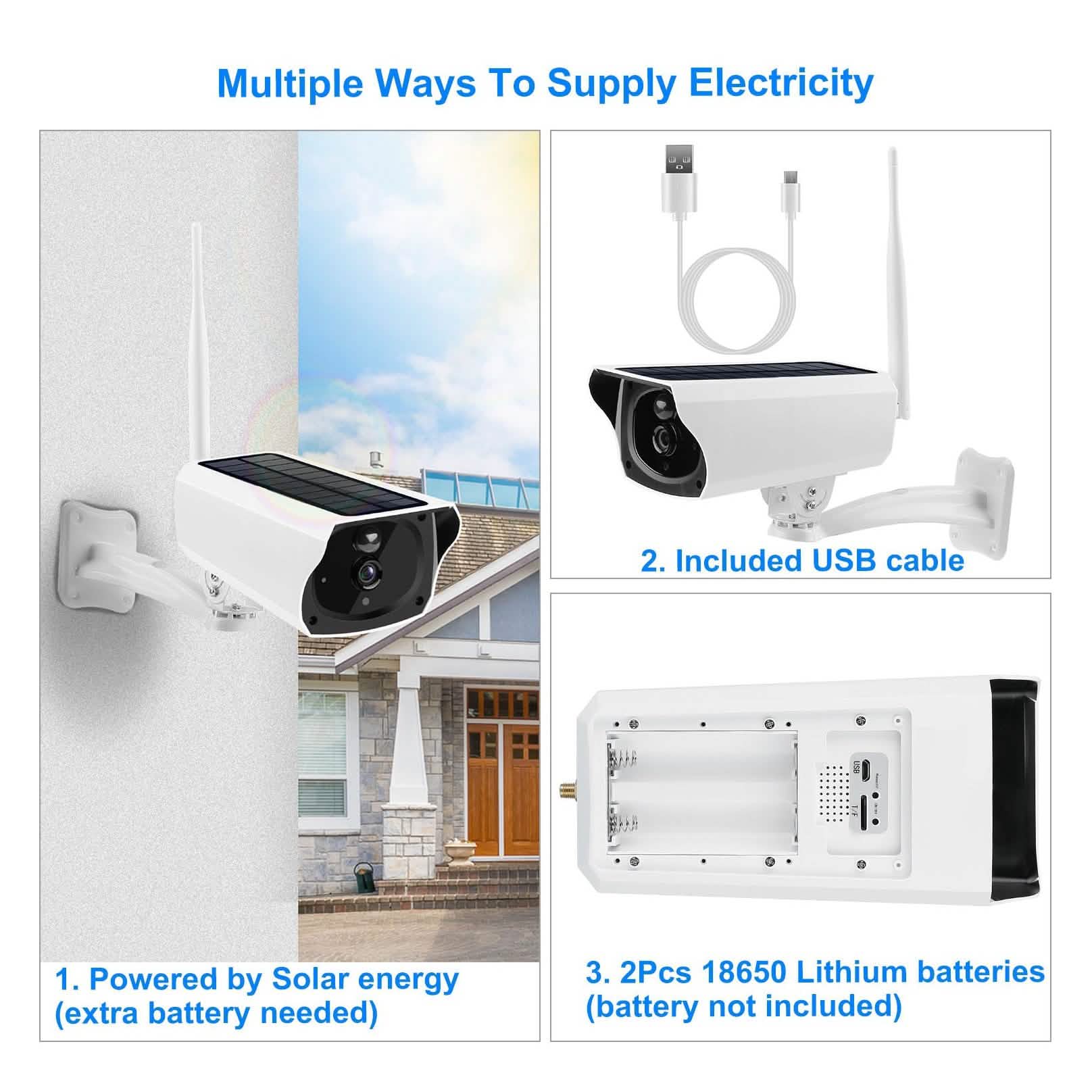 Caméra IP Wifi Solaire 1080P