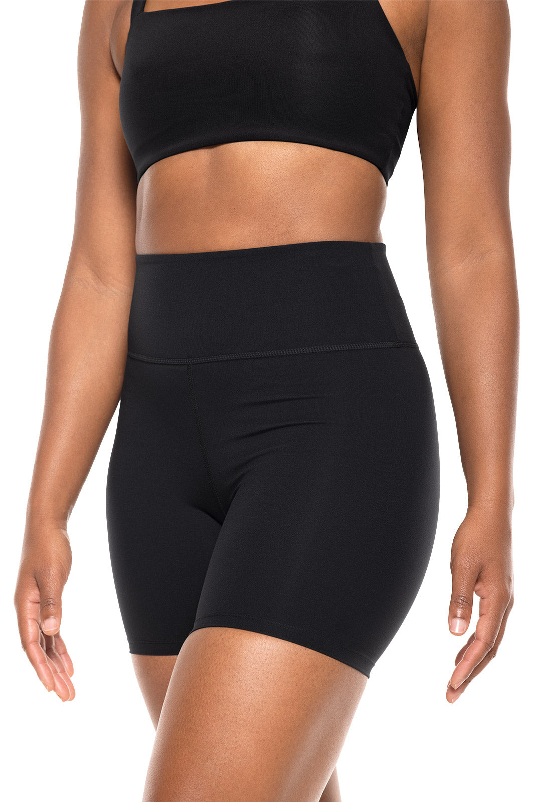 Shorts de yoga taille haute Shavasana pour femme | Noir