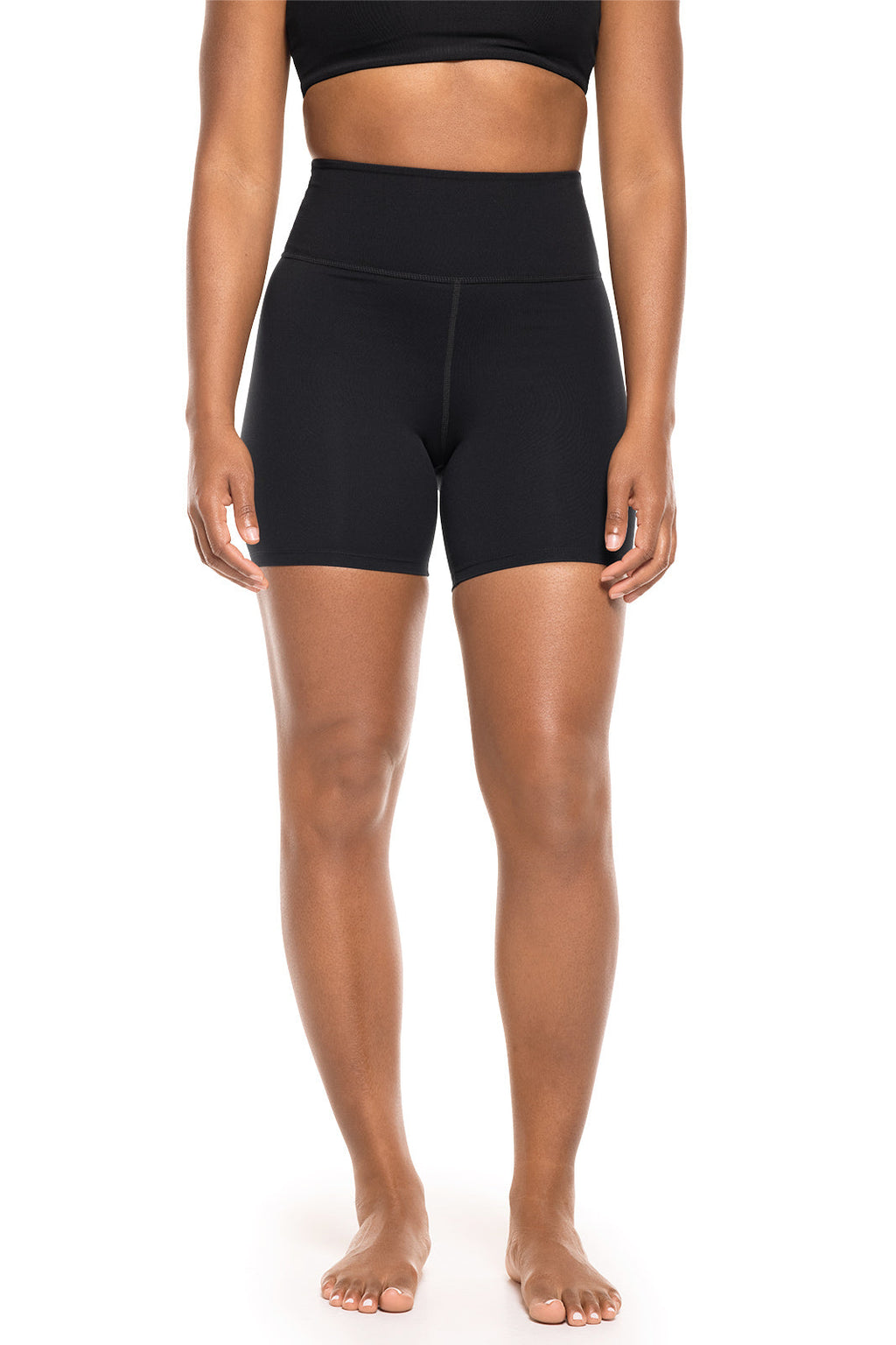 Shorts de yoga taille haute Shavasana pour femme | Noir