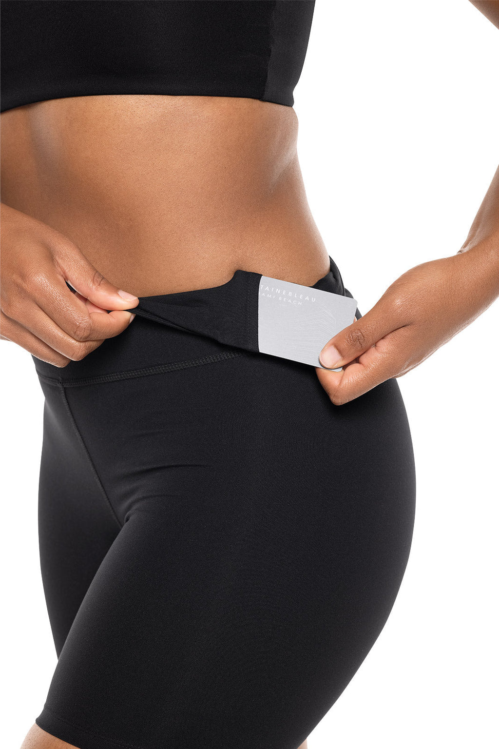 Shorts de yoga taille haute Shavasana pour femme | Noir