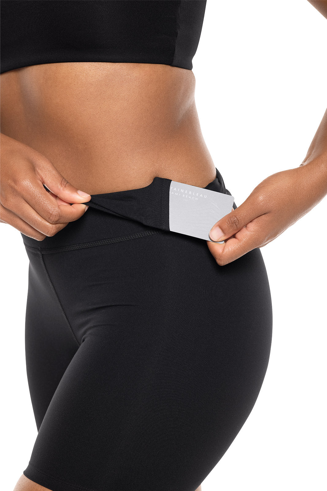 Shorts de yoga taille haute Shavasana pour femme | Noir