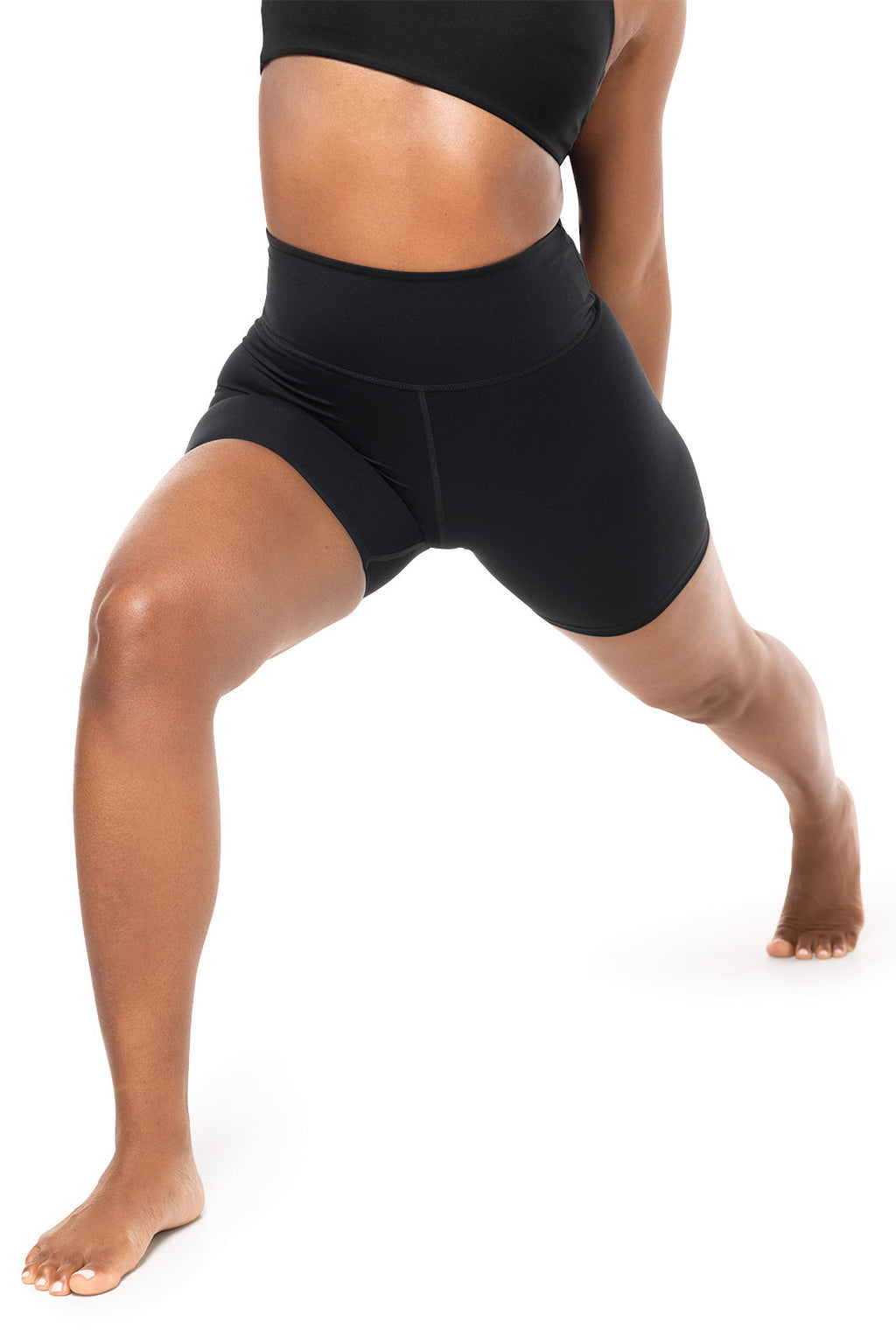 Shorts de yoga taille haute Shavasana pour femme | Noir