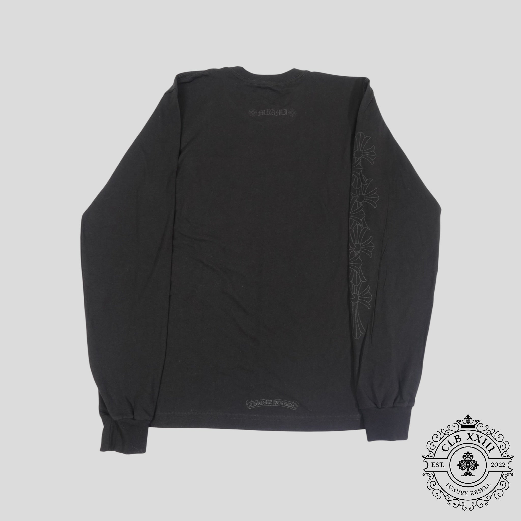 Chrome Hearts Triple Black Miami Exclusif Manches Longues