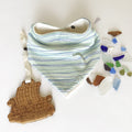 bavoir bandana | fines rayures