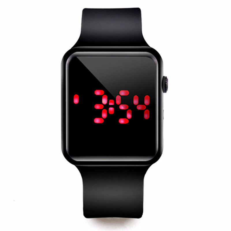 Montre enfant LED Sport Silicone Montres décontractées à affichage numérique pour enfants Montre numérique pour enfants simple Montres-bracelets électroniques élégantes et décontractées à affichage LED pour femmes, adolescentes et jeunes filles