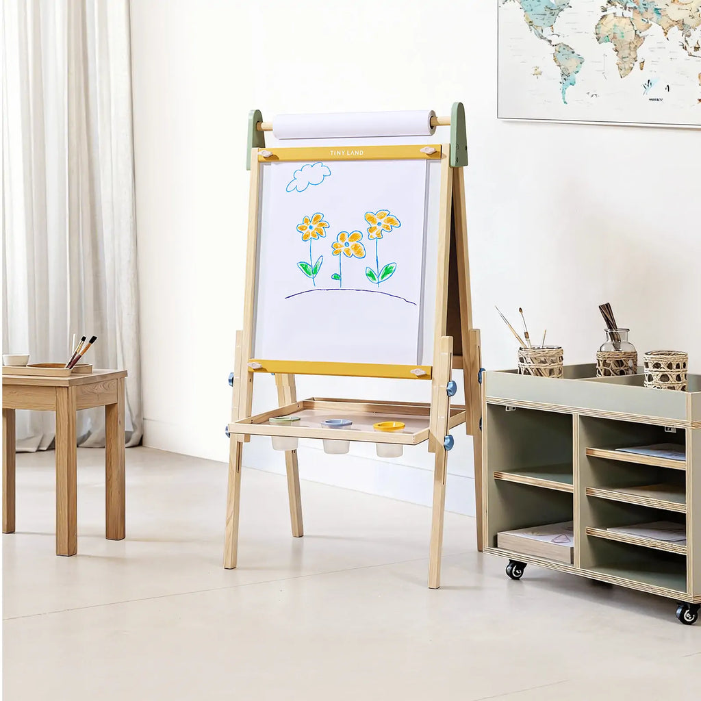 Chevalet d'art 3-en-1 Tiny Land® pour enfants
