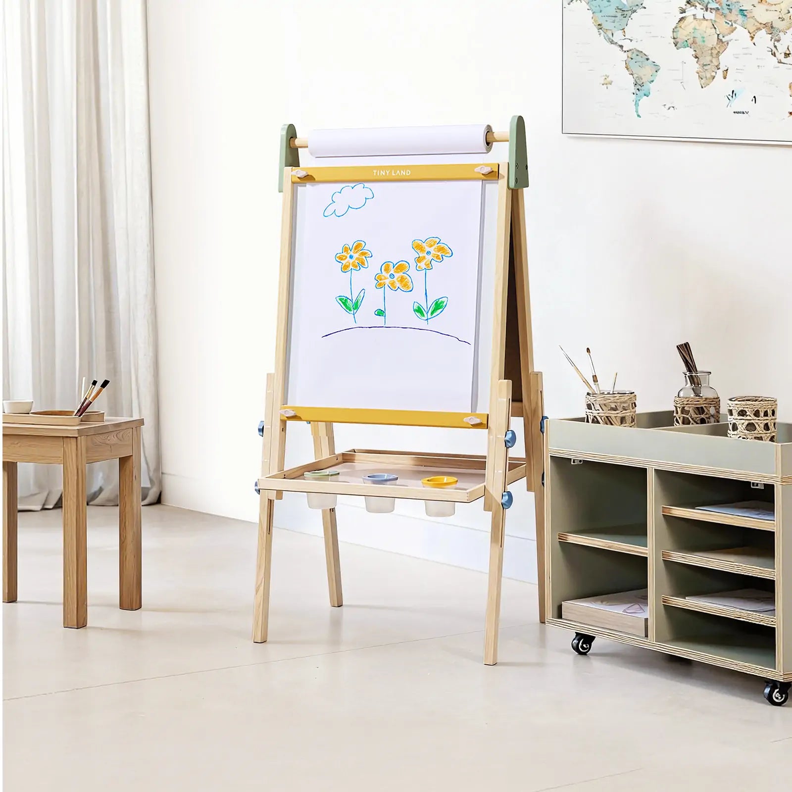 Chevalet d'art 3-en-1 Tiny Land® pour enfants