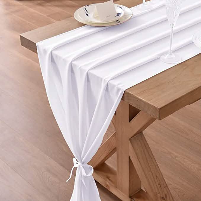 Chemin de table en mousseline de 3 m