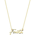 Collier Femme en Or 10K « Faith », ajustable de 16 à 18 po