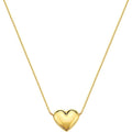 Collier Cœur Gonflé en Or 10K Réglable pour Femme