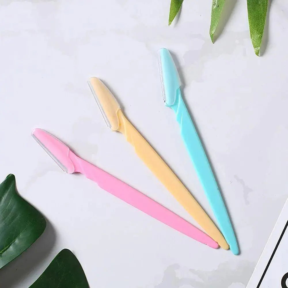 10pcs Rasoir Exfoliant Dermaplaning pour Sourcils - Épilateur Facial Outils de Maquillage Beauté Soin de la Peau pour Femmes