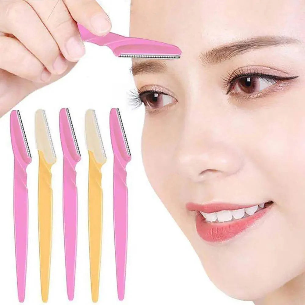 10pcs Rasoir Exfoliant Dermaplaning pour Sourcils - Épilateur Facial Outils de Maquillage Beauté Soin de la Peau pour Femmes