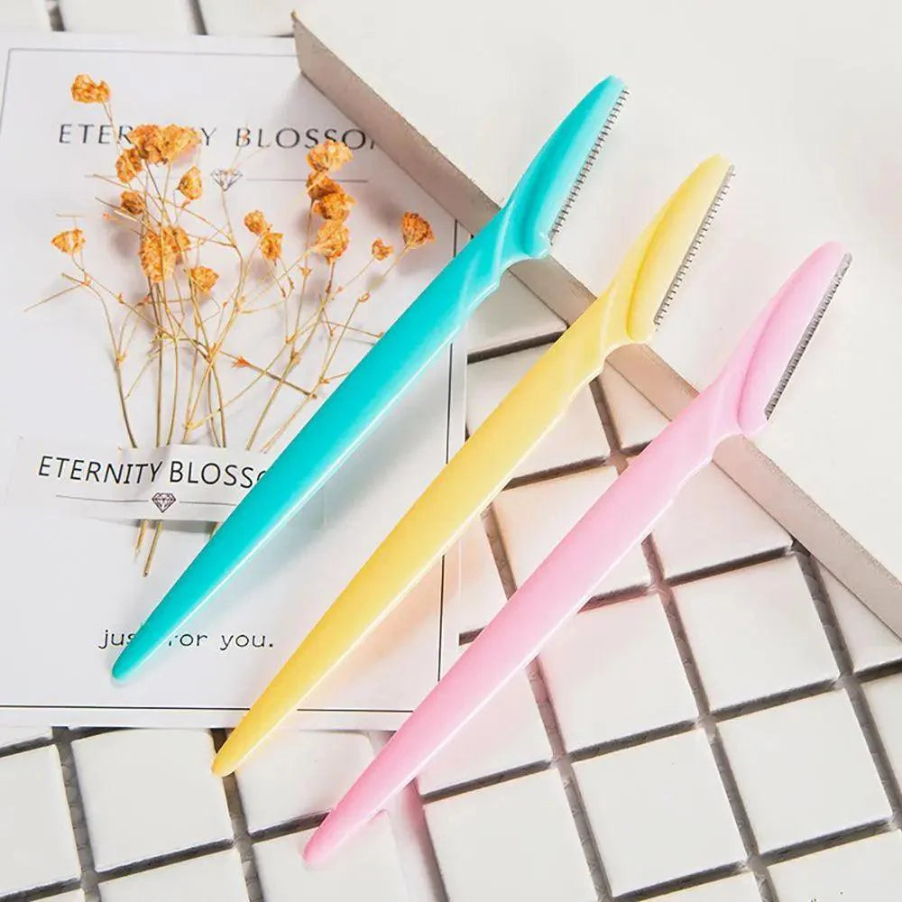 10pcs Rasoir Exfoliant Dermaplaning pour Sourcils - Épilateur Facial Outils de Maquillage Beauté Soin de la Peau pour Femmes
