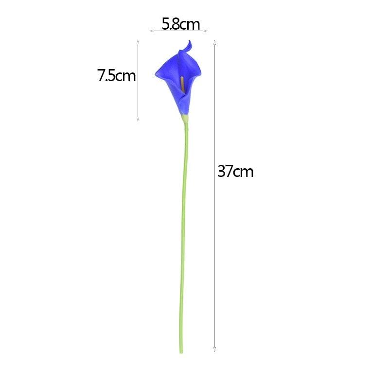 10 Pcs de Haute Qualité Calla Lily Artificielles "Real Touch" Bouquet pour Mariage Mariée Maison Cuisine Table Décoration Fleur Décoration Maison