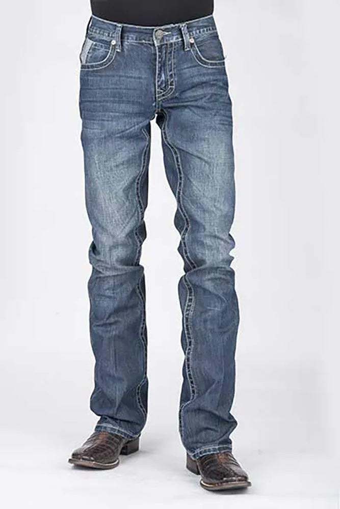 Stetson 1014 Rocks Fit avec poche en V - Jean bootcut pour homme