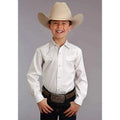 Chemise Western Stetson Pinpoint Oxford (blanc) pour garçon