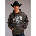 Stetson 1865 Eagle (gris vintage) - Sweat à capuche pour homme