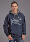 Stetson Quality Western Goods (Marine) - Sweat à capuche homme