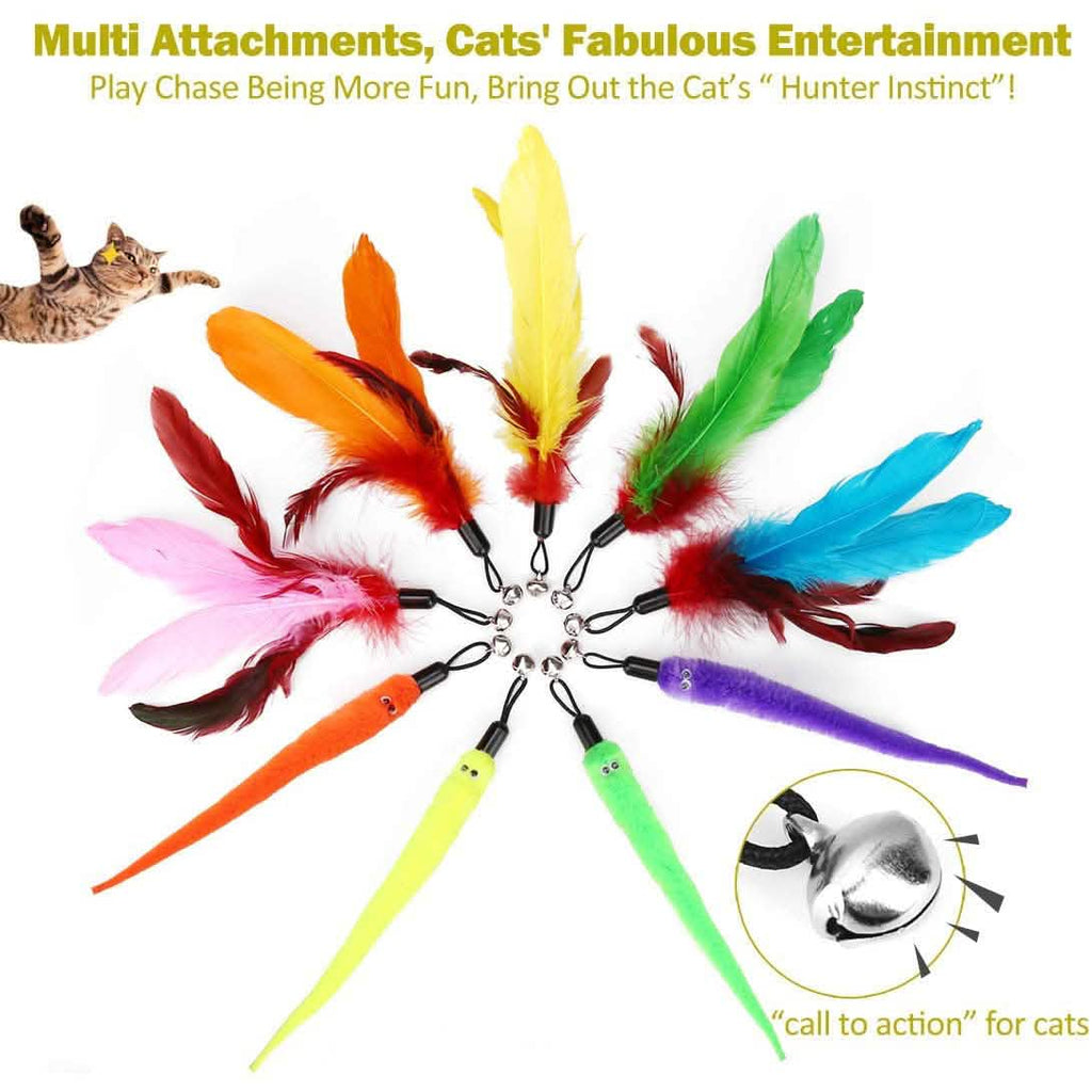 Lot de 11 : Baguette-jouet interactive pour chat