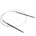 Lot de 11 aiguilles à tricoter circulaires en acier inoxydable