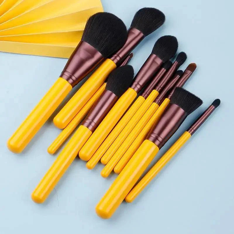 11 Pinceaux de Maquillage Professionnels pour Femme - Kit Complet d'Outils de Maquillage Beauté - Ensemble Complet d'Outils de Maquillage pour Débutant