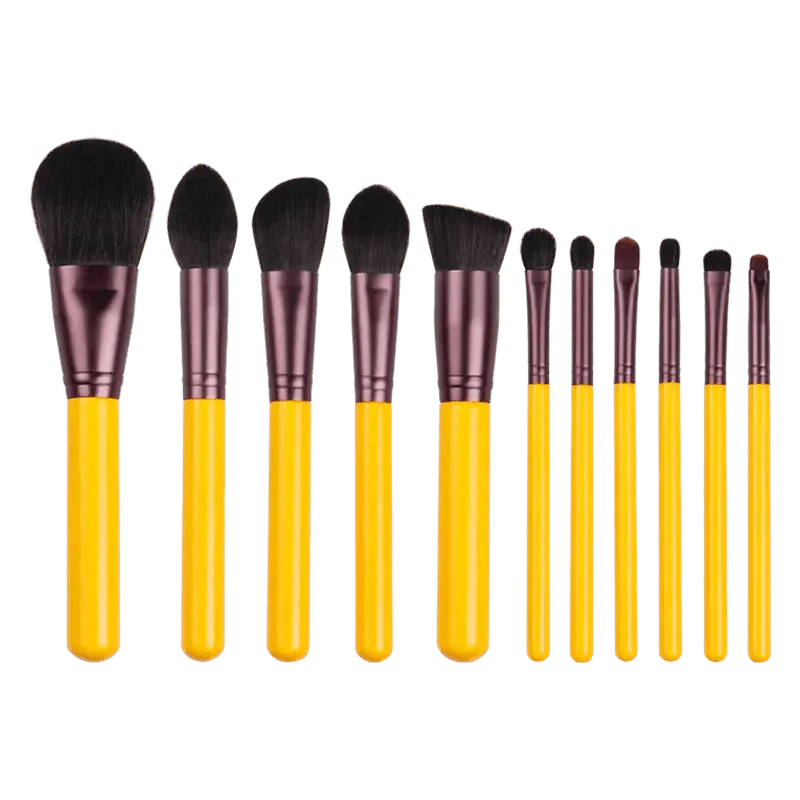 11 Pinceaux de Maquillage Professionnels pour Femme - Kit Complet d'Outils de Maquillage Beauté - Ensemble Complet d'Outils de Maquillage pour Débutant