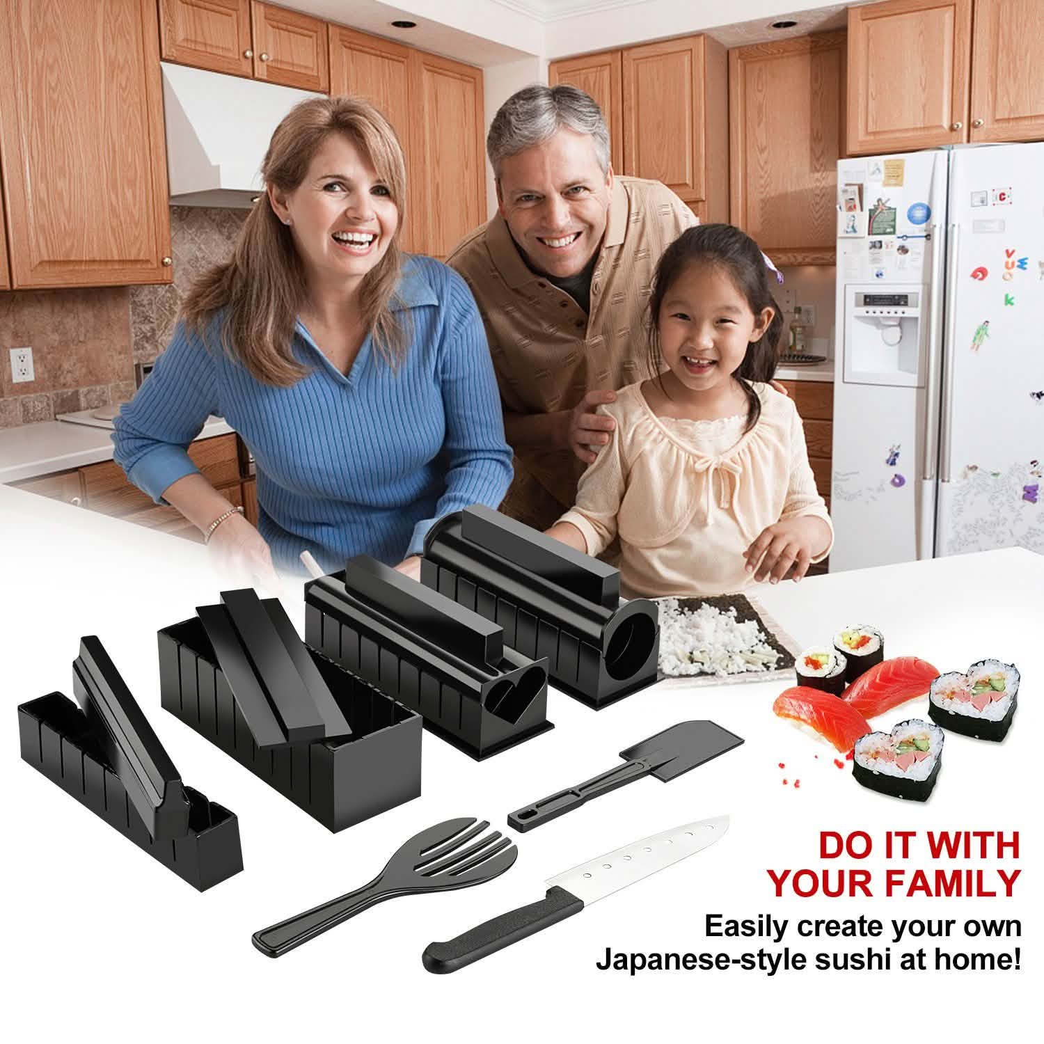 Kit d'outils pour la fabrication de sushis, 11 pièces