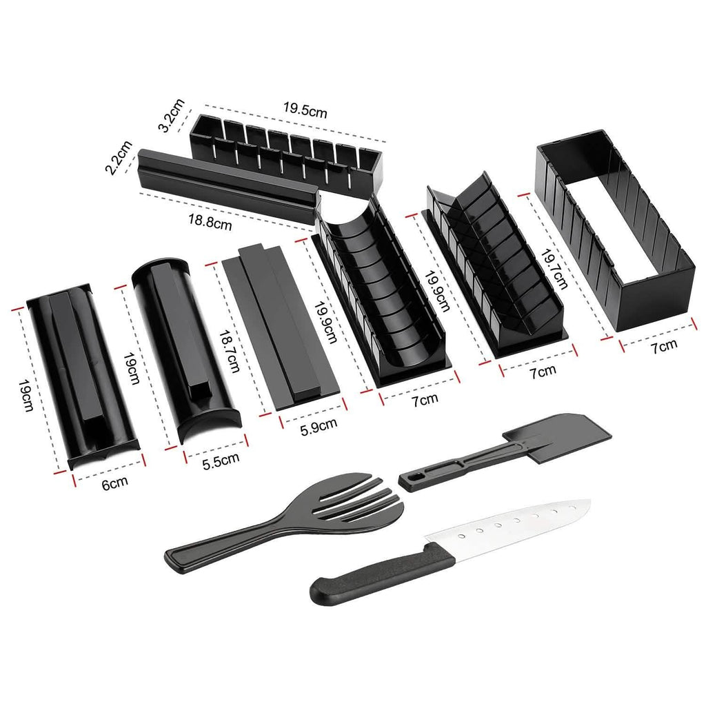 Kit d'outils pour la fabrication de sushis, 11 pièces