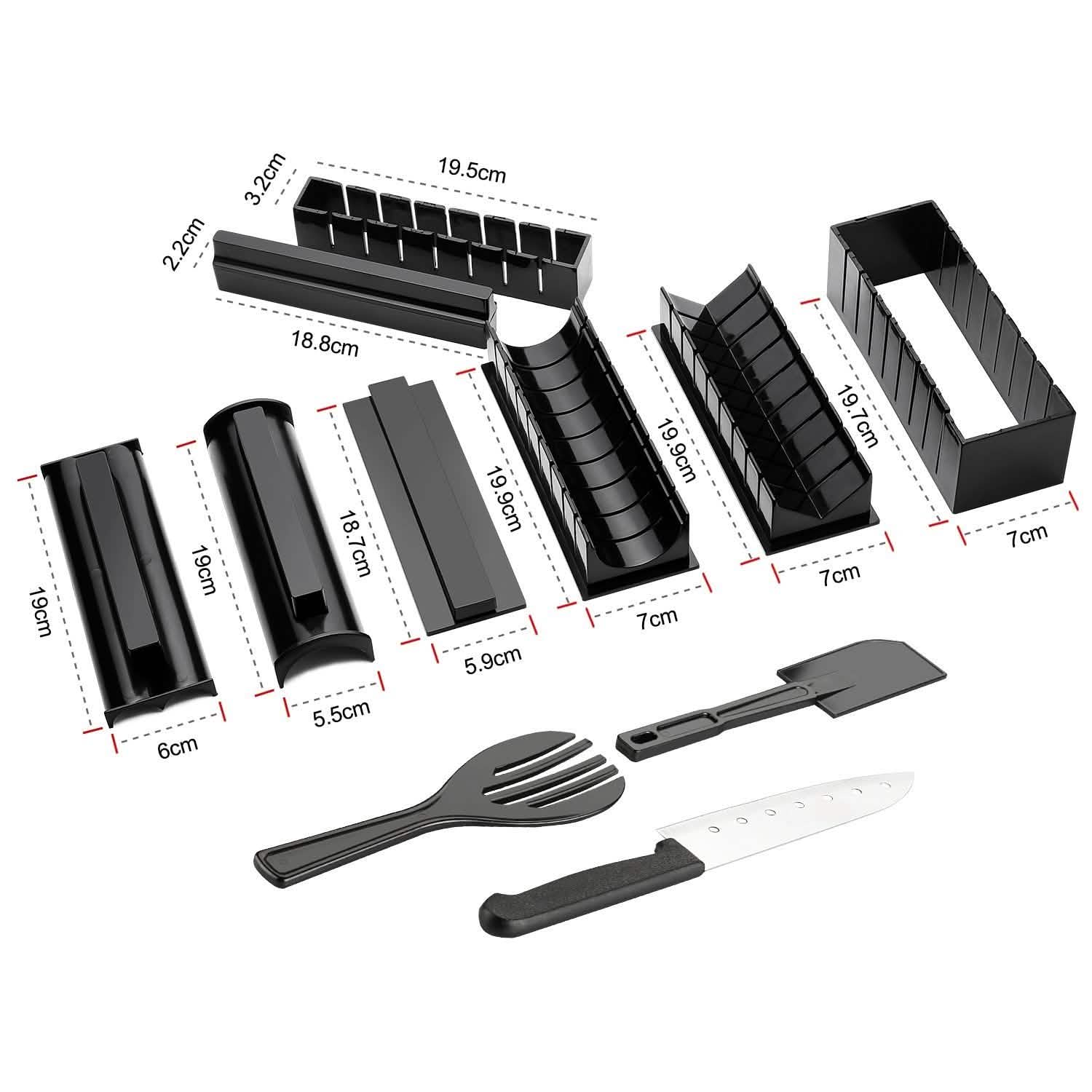 Kit d'outils pour la fabrication de sushis, 11 pièces