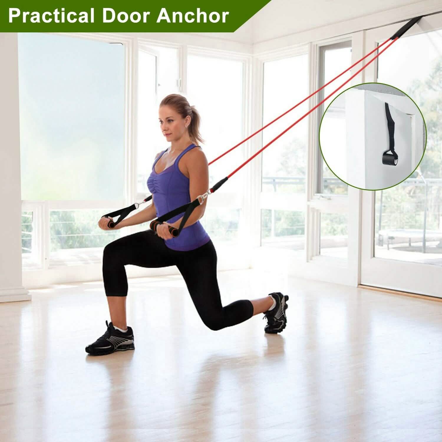 Ensemble de 11 pièces : Kit de Bandes de Résistance Fitness