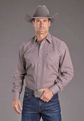 Stetson 2392 Garnet Geo (Wine) - Chemise Western Homme