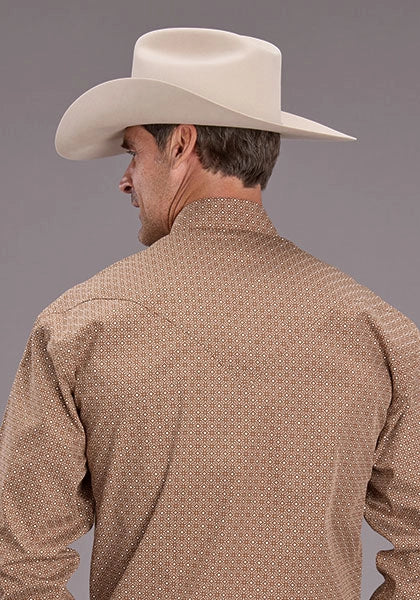 Chemise Western Stetson 2516 Spice Mosaic (Marron) - Homme
