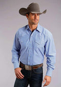 Chemise Western Homme Stetson 0898 Rayures Bonbon (Bleu)