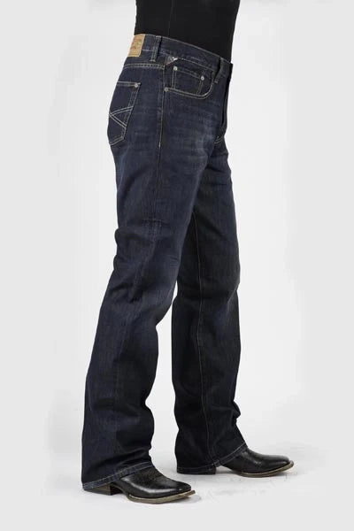 Jean Stetson 1312 Fit Déstructuré (délavage foncé) pour homme