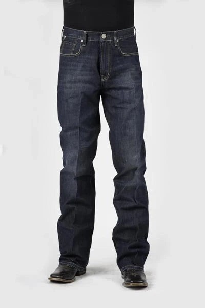 Jean Stetson 1312 Fit Déstructuré (délavage foncé) pour homme