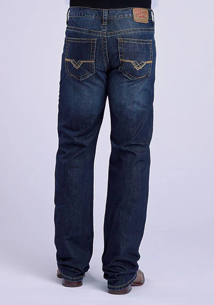 Stetson 1312 Modern Fit (Or/Délavage moyen) - Jeans pour homme