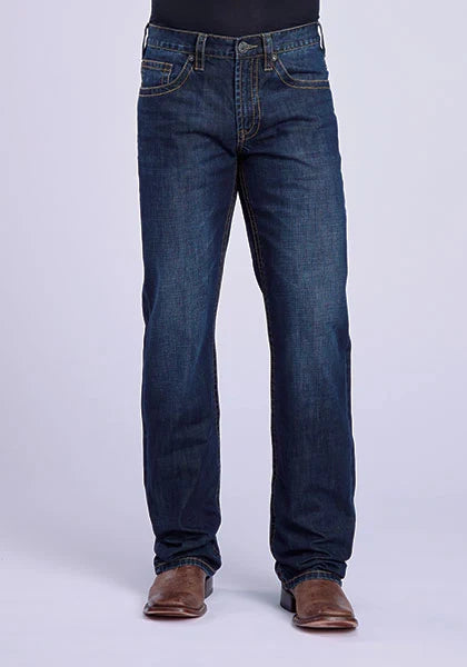 Stetson 1312 Modern Fit (Or/Délavage moyen) - Jeans pour homme