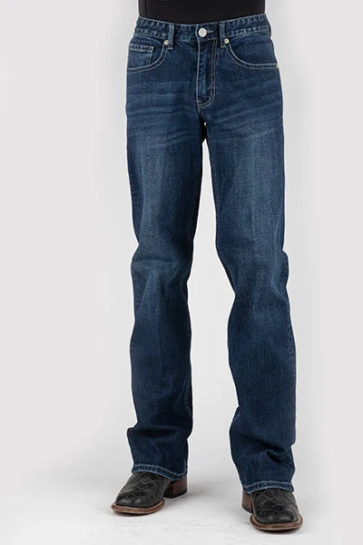Stetson 1313 Modern Fit Stretch (Denim Foncé) - Jeans Homme
