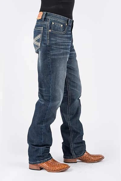 Jean Stetson 1520 coupe droite (délavage moyen) pour homme
