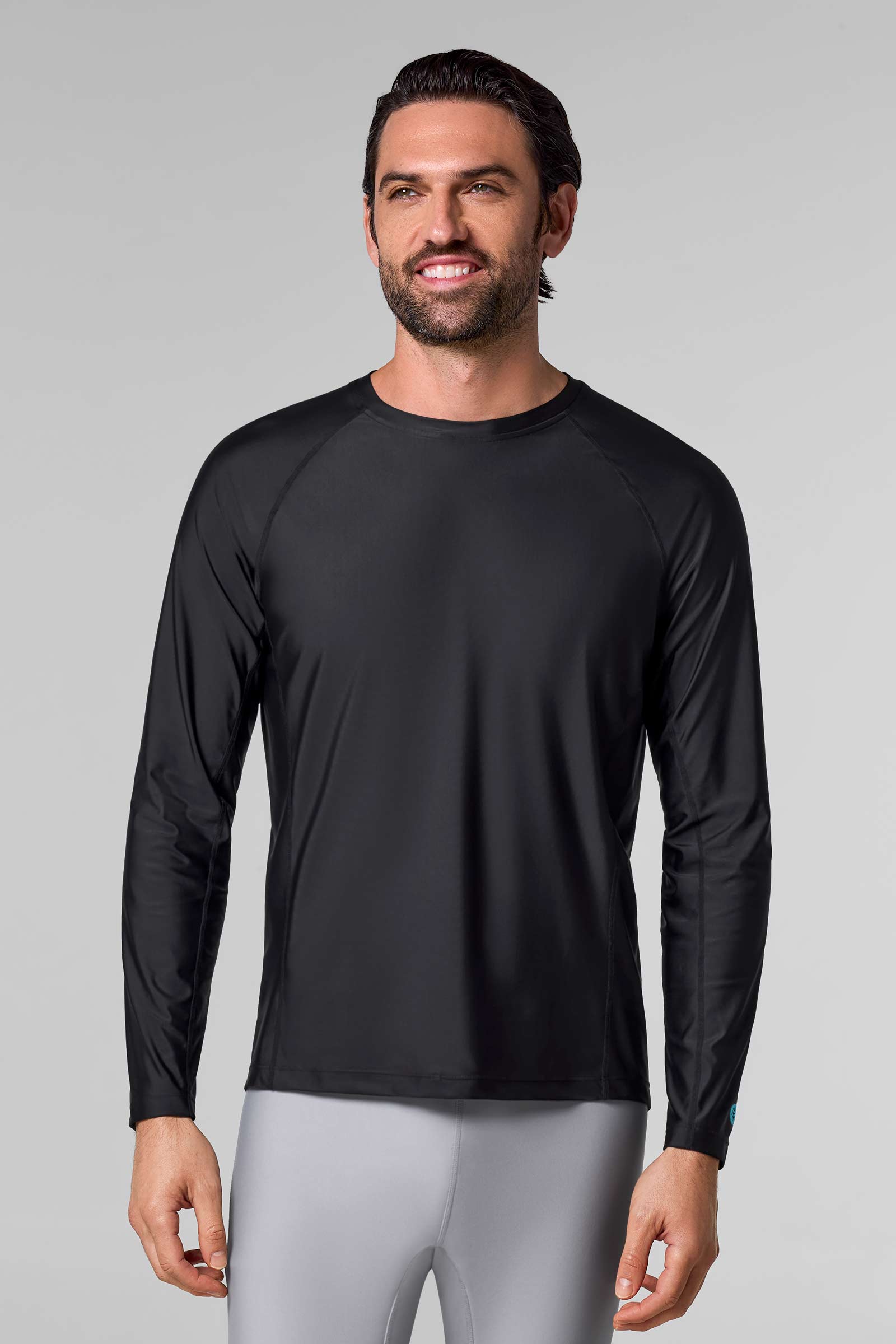 Chemise à manches longues Hightide Lite pour hommes | Noir