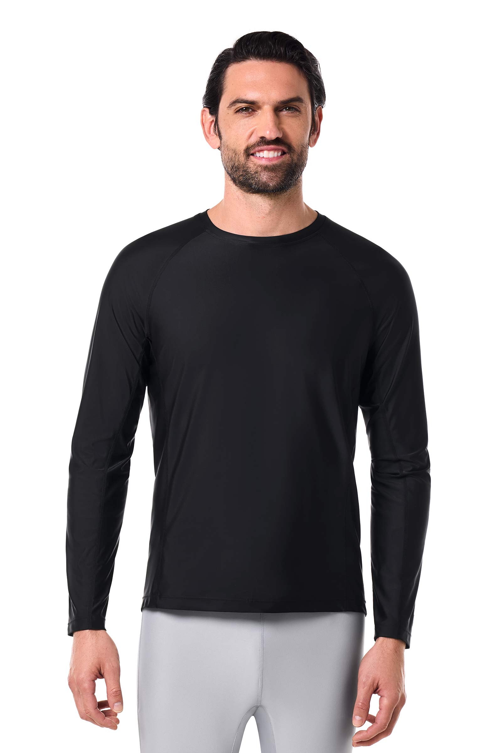 Chemise à manches longues Hightide Lite pour hommes | Noir
