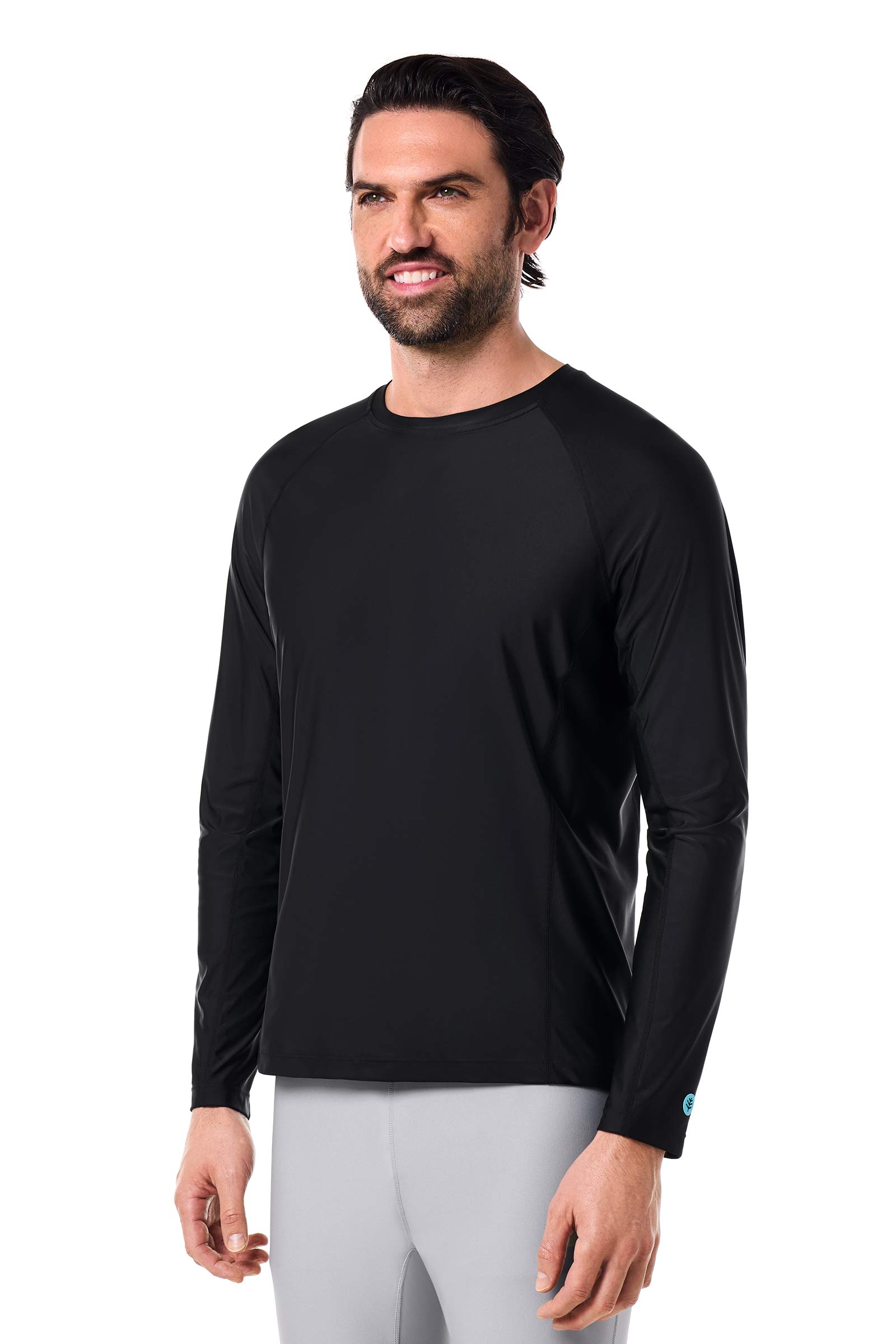Chemise à manches longues Hightide Lite pour hommes | Noir