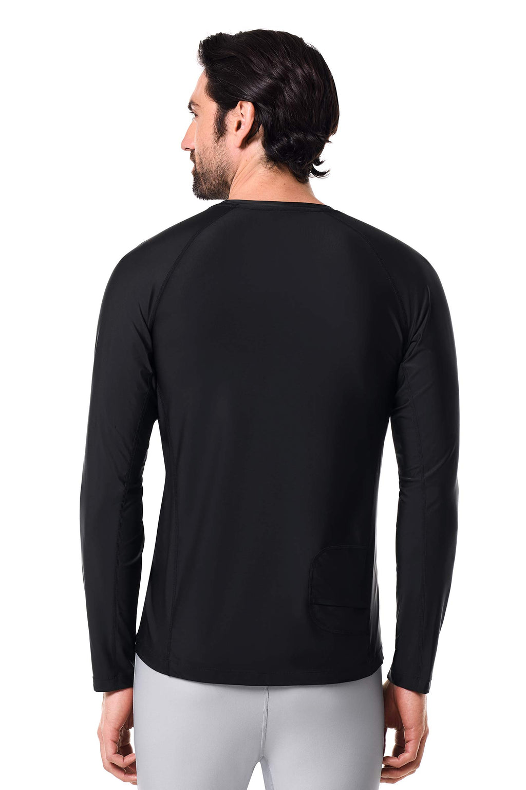 Chemise à manches longues Hightide Lite pour hommes | Noir