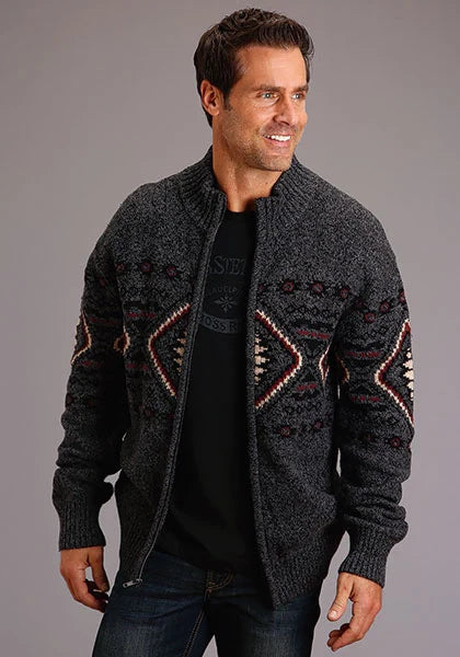 Stetson 1343 Aztec Horizontal (Gris) - Pull Homme