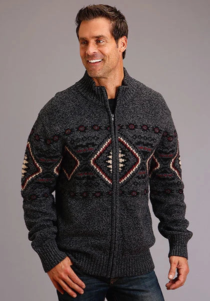 Stetson 1343 Aztec Horizontal (Gris) - Pull Homme