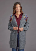 Gilet brodé Stetson 2264 (Gris) - Pull pour femme