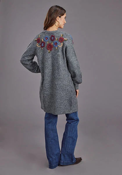 Gilet brodé Stetson 2264 (Gris) - Pull pour femme