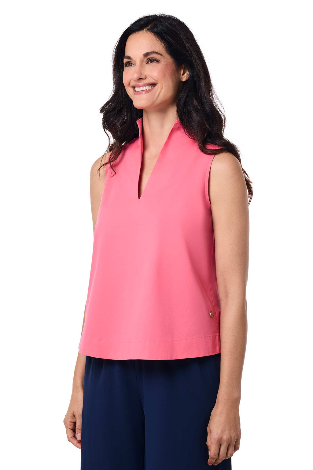 Chemisier à col montant Cape Coral pour femme | Corail Sunkist
